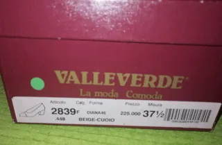 Scarpe donna Valleverde tg. 39 pelle