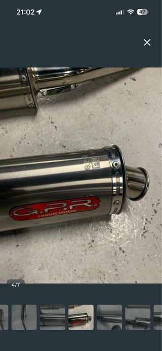 Tubo de escape GPR homologado