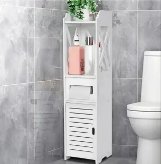 Mobiletto bagno bianco