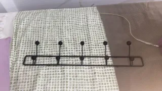 Perchero de pared negro