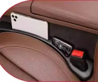 Organizador hueco asiento de coche negro (2 Uds).