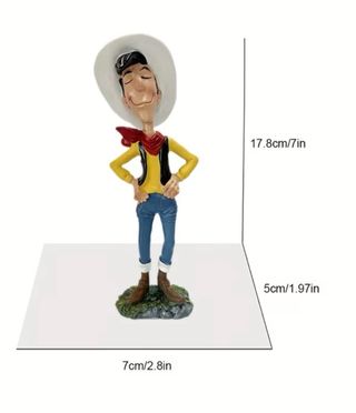 Figura Lucky Luke IMPRESSSSIONANTE!!!!! 17 cm