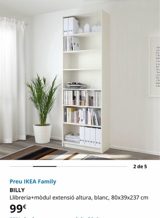 Librería Billy IKEA Blanca