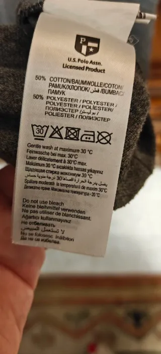 Polo U.S. Polo Assn. Gris Talla M