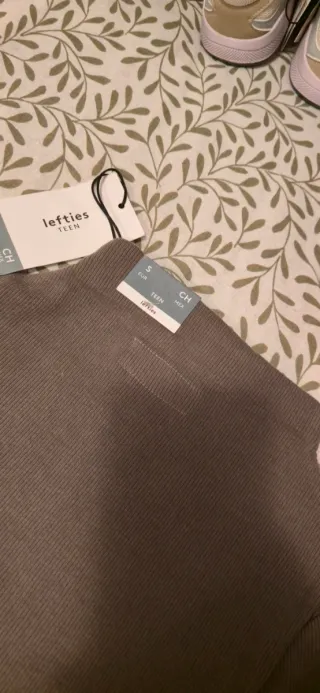 Jersey Lefties cuello alto verde oliva Talla S
