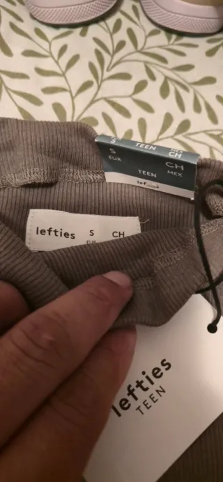 Jersey Lefties cuello alto verde oliva Talla S