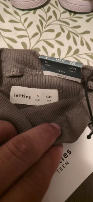 Jersey Lefties cuello alto verde oliva Talla S