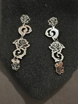 Pendientes Tous Largos Rosas y Osito diablillo