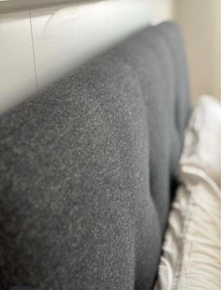 Cama Matrimonio Tela Negra