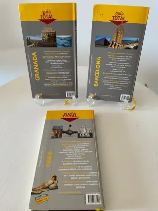 Lote de 3 guias Barcelona, Granada, Madrid
