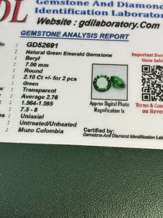 Anillo y Pendientes Oro 18k Esmeraldas Muzo