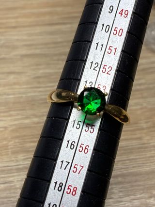 Anillo y Pendientes Oro 18k Esmeraldas Muzo