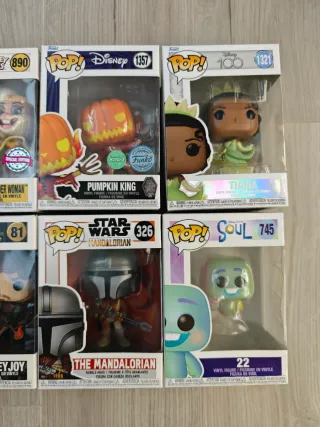 Lote Funko POP Variado DC, Disney, Star Wars