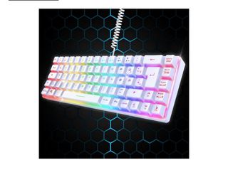 Teclado Gaming Compacto RGB Bianco