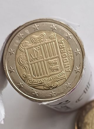 Lote 4 Monedas 2 Euros Andorra ,UNC