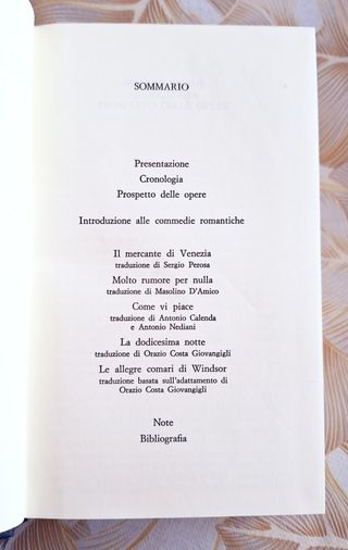 Le commedie romantiche di William Shakespeare