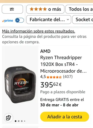 PROCESADOR AMD Ryzen Threadripper 1920X