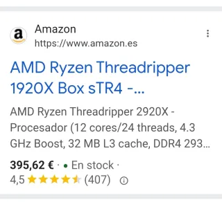 PROCESADOR AMD Ryzen Threadripper 1920X