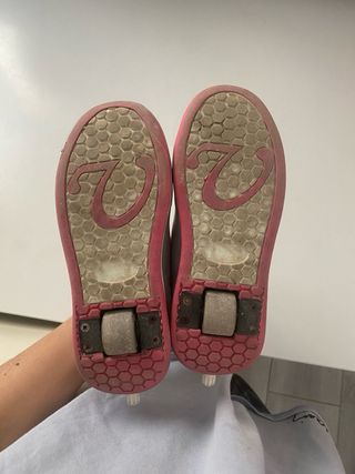 Zapatillas con Ruedas Roces Blancas/Rosa