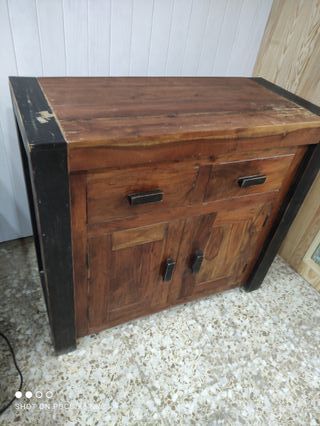 Mueble Colonial Madera con Cajones