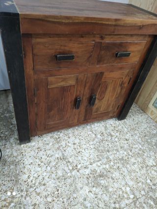 Mueble Colonial Madera con Cajones