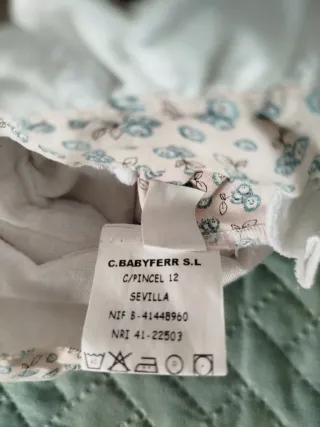 Vestido y gorrito bebé niña 3 meses