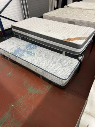 Cama Nido Kanguro 90x190 con Colchones Visco