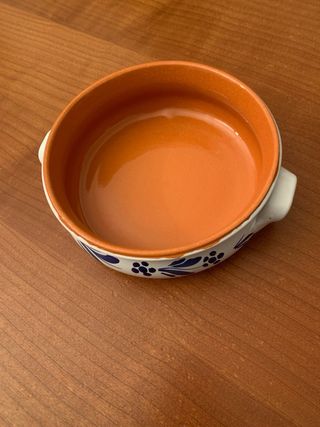 Tegame in terracotta decorato