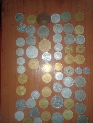Lote de monedas antiguas variadas