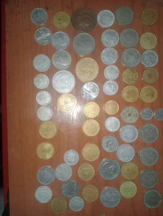 Lote de monedas antiguas variadas