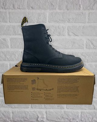Dr. Martens Crewson Nubuck Hombre Negras Nuevas