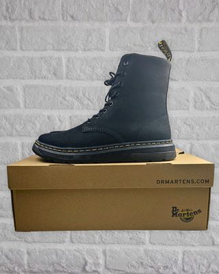 Dr. Martens Crewson Nubuck Hombre Negras Nuevas