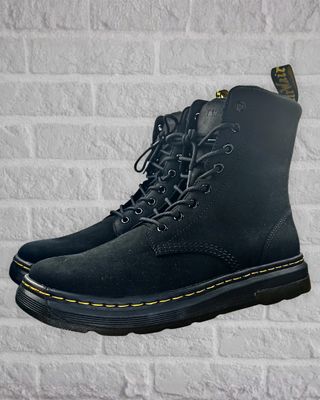 Dr. Martens Crewson Nubuck Hombre Negras Nuevas