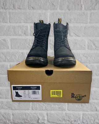 Dr. Martens Crewson Nubuck Hombre Negras Nuevas