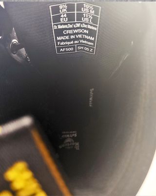 Dr. Martens Crewson Nubuck Hombre Negras Nuevas