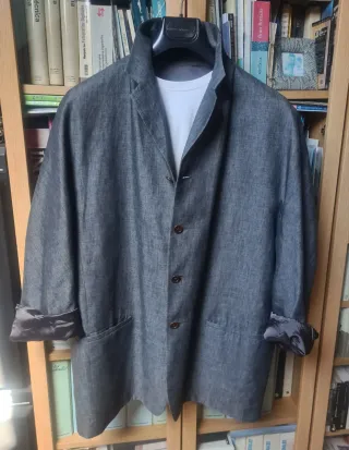 Americana Adolfo Domínguez Lino Gris T56 ( 4XL)