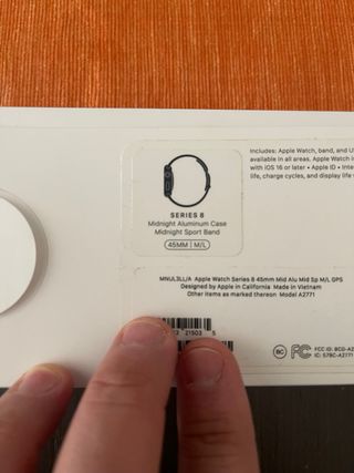 Apple Watch Serie 8 45mm Nero