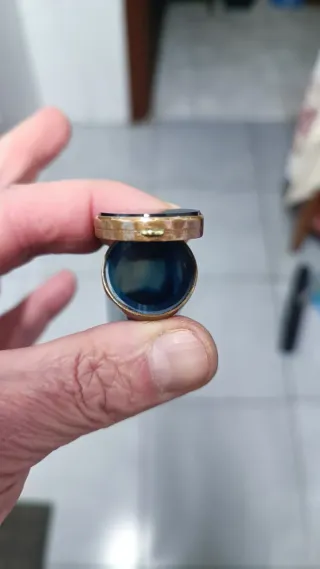 Sello Ágata Azul Compartimento Secreto