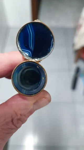 Sello Ágata Azul Compartimento Secreto