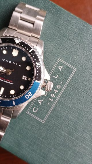 Reloj Cadola Sumergible Negro y Azul