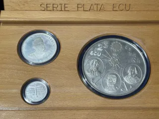 Estuche Monedas Serie Plata ECU 1993