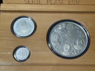 Estuche Monedas Serie Plata ECU 1993