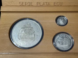 Estuche Monedas Serie Plata ECU 1993