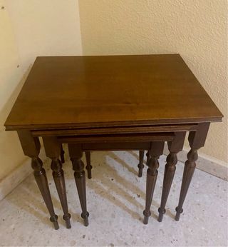 Tavoli nido vintage in legno