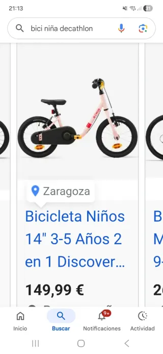 Bici per bambine 14 3-5 anni