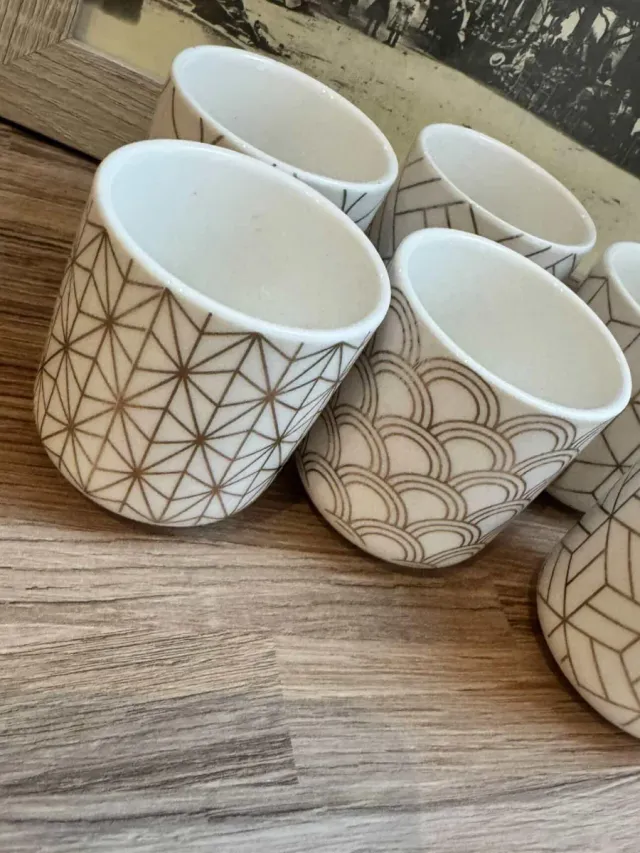 Set 6 tazas porcelana Maison du Monde
