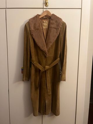 Abrigo largo piel