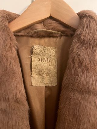 Abrigo largo piel