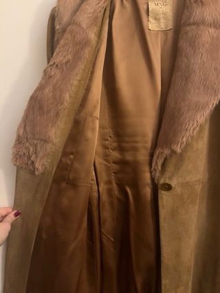 Abrigo largo piel