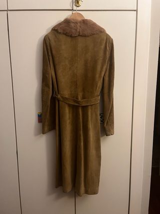Abrigo largo piel